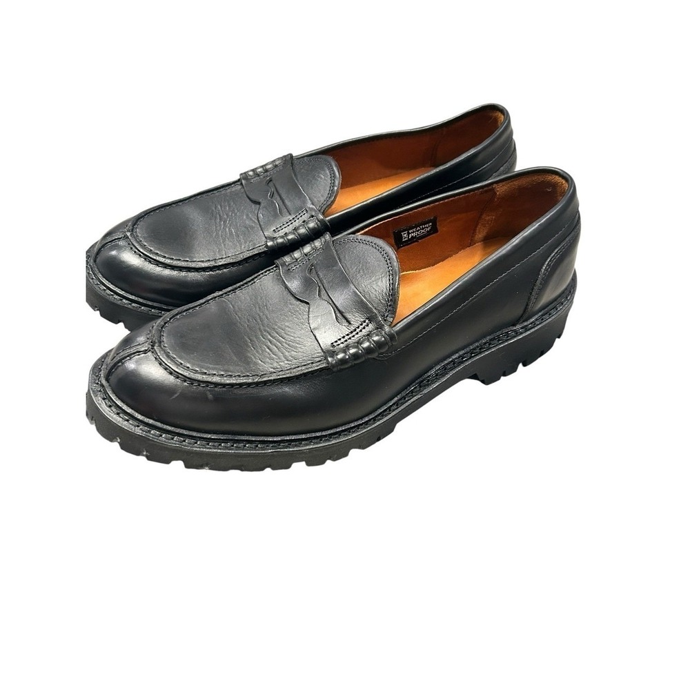 Allen Edmonds Freeport Weatherproof Penny Loafers Men's‎ Black Leather Lug 8.5